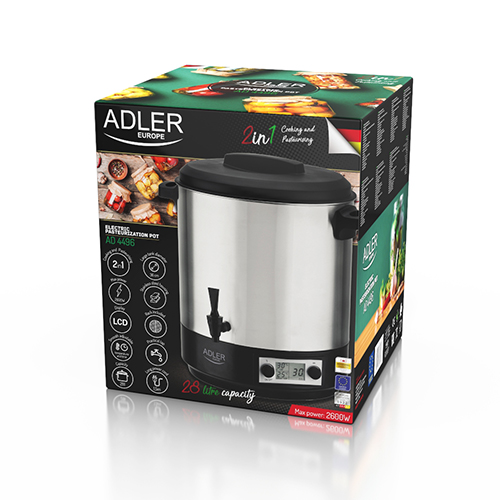 Elektrický pasterizačný hrniec Adler 28 L